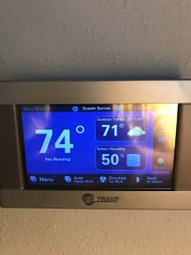 A new Nexia Trane Thermostat Courtesy of Florida Cooling Store Inc. of Jacksonville, FL
