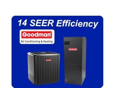 Goodman 3 0 Ton 14 Seer Heat Pump Split System Gsz140361k Aruf37d14a Florida Cooling Store